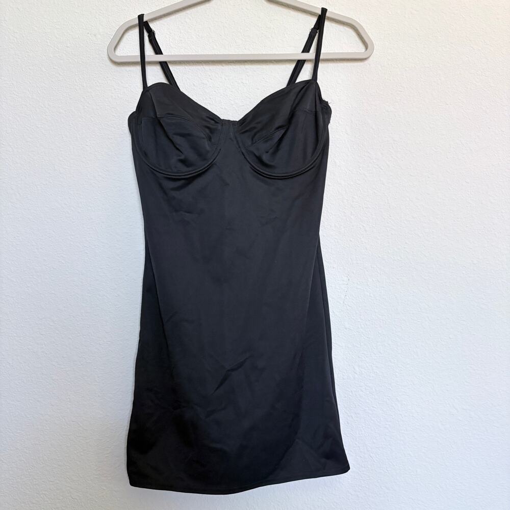 Body Slimmers Nancy Ganz Black Underwire Slip Dress 36C